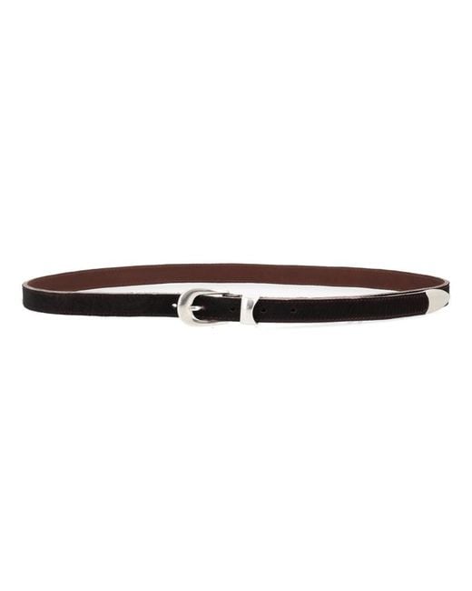 Our Legacy White Thin Belt for men