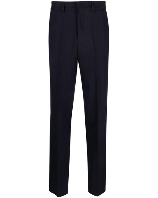 P.A.R.O.S.H. Blue Virgin-Wool Tailored Trousers
