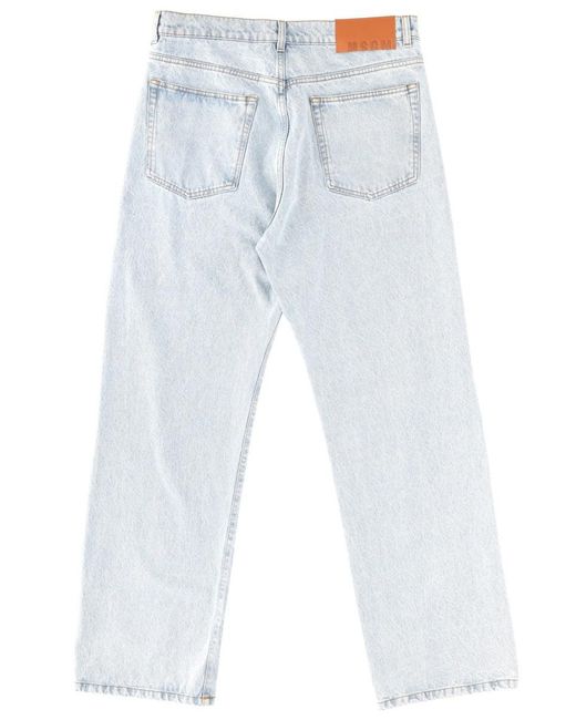 MSGM Blue Relaxed Jeans for men