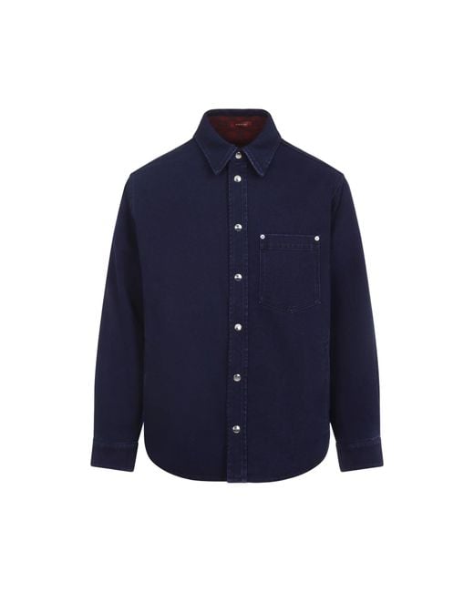 Gucci Blue Reversible Shirt