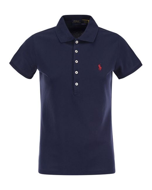 Polo Ralph Lauren Blue Classic Piqué Polo Shirt