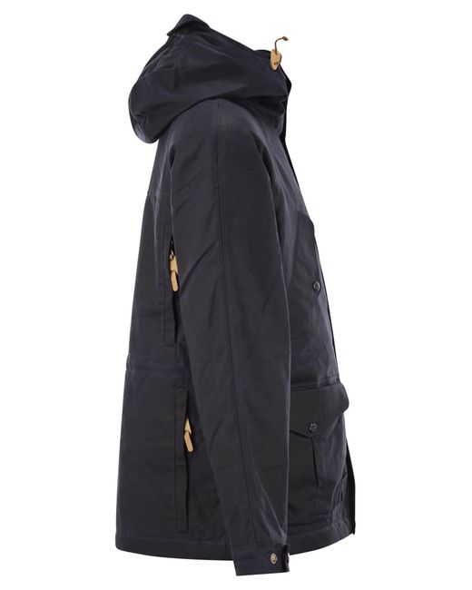 Manifattura Ceccarelli Blue New Fisherman Parka With Hood for men