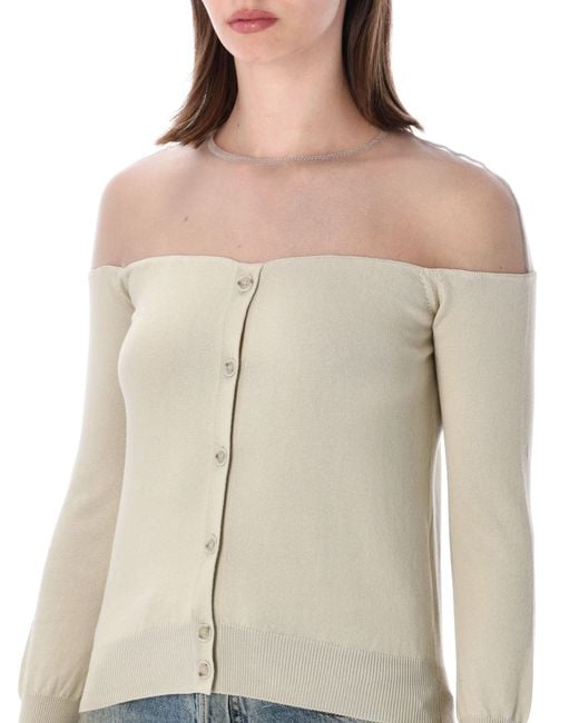 MM6 by Maison Margiela Blue Chic Sweater
