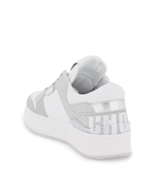 Jimmy Choo Florent Low-top Sneakers in het White