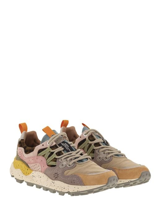 Flower Mountain Brown Yamano 3 Sneakers