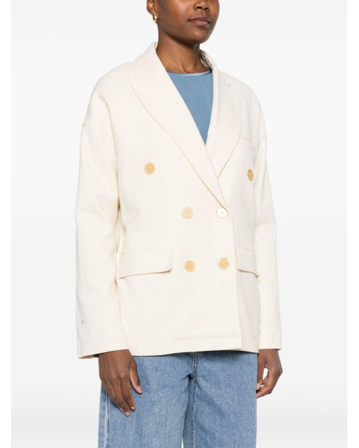 Forte Forte White Double-Breasted Jacket