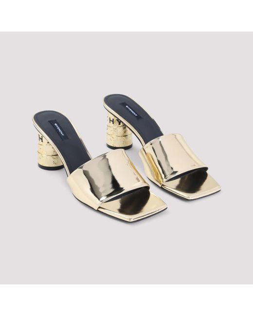 Givenchy Metallic Calf Leather Mules