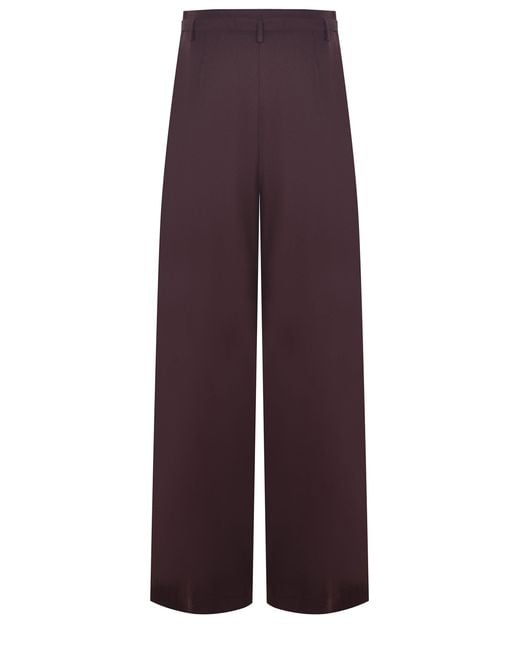 Alysi Purple Trousers Made Of Wool