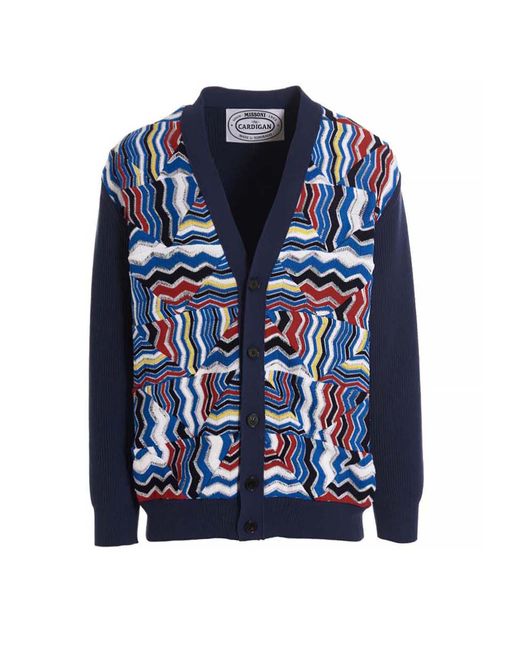 Missoni Vest Met Grafische Print in het Blue voor heren