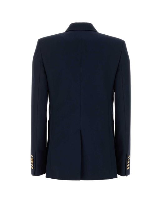 Gucci Blue Cotton Blazer