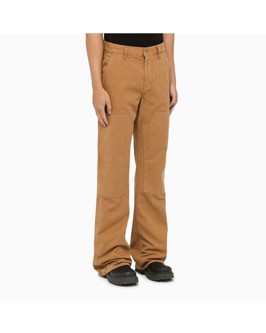 Camel  Slim Leg Wool Blend Trouser  Pure Collection
