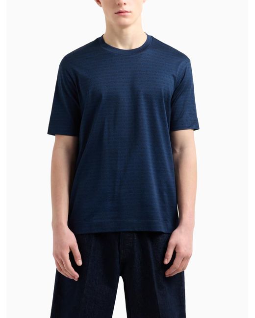 Emporio Armani T Shirts En Polos in het Blue voor heren