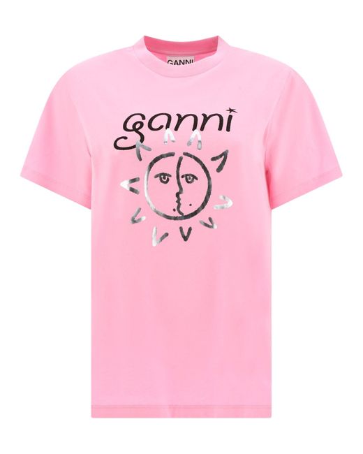 Maglietta di Ganni in Pink