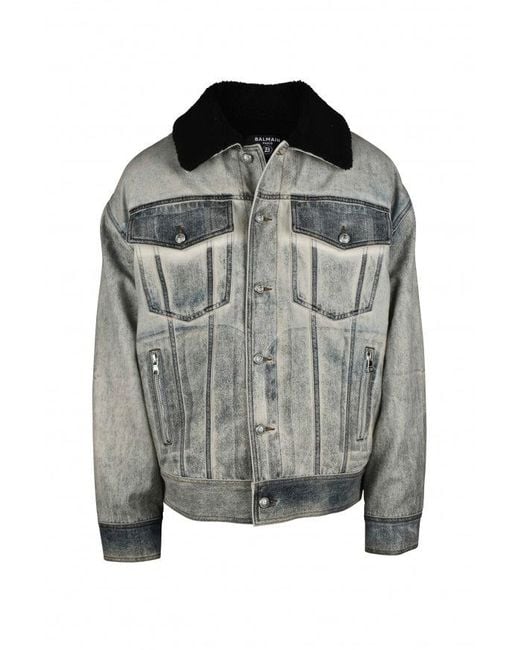 Balmain Black Denim Jacket for men