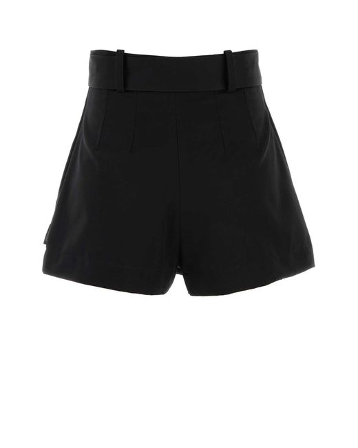 Moncler Black Polyester Blend Shorts