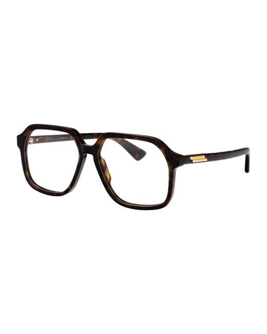 Bottega Veneta Black Acetate Optical Glasses