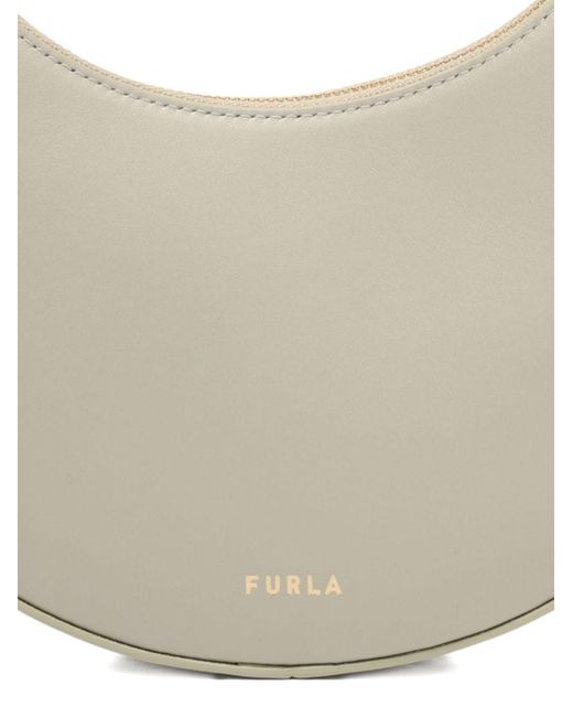 Furla Gray Crescent Top-Handle Bag