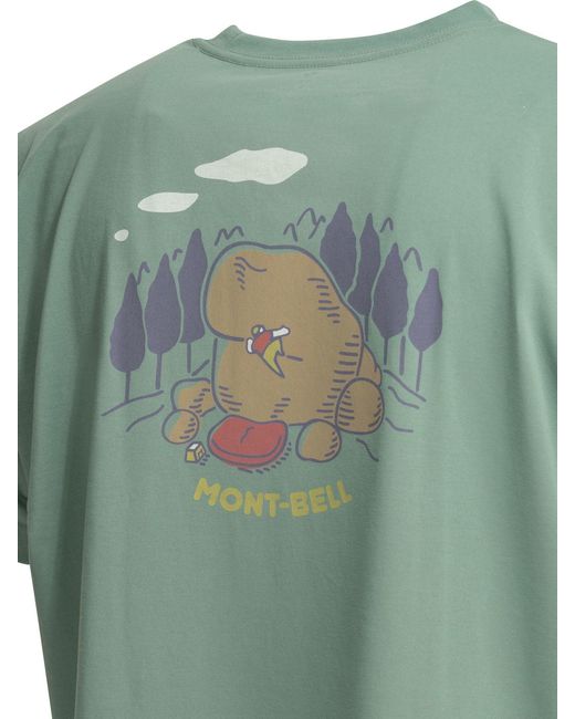 Montbell Green Light Polyester T-Shirt