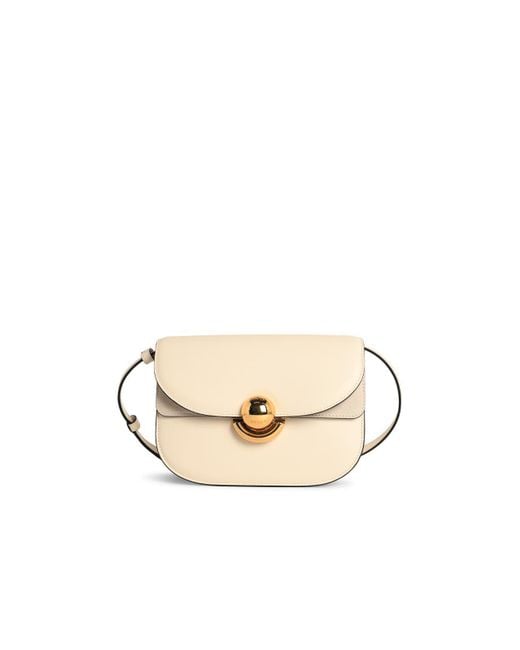 Furla Natural Cream Leather 'Sfera' Mini Crossbody Bag