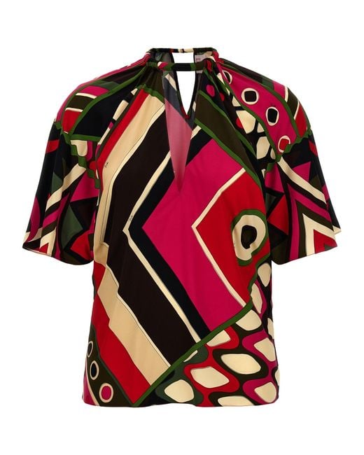 Emilio Pucci 'vivara' Top in het Red