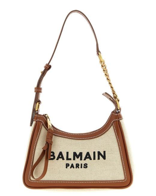 Balmain Metallic 'B Armee' Umhängetasche