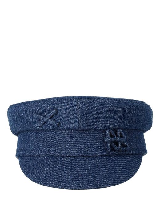 Ruslan Baginskiy Blue Solid Bakerboy Hat