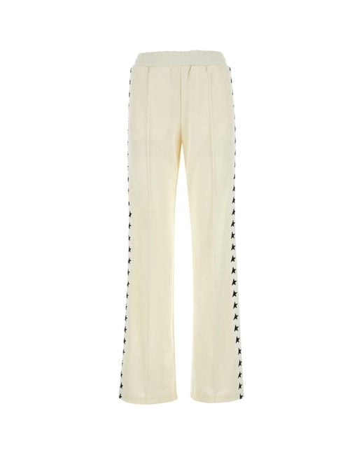 Golden Goose Deluxe Brand White Ivory Polyester Dorotea joggers