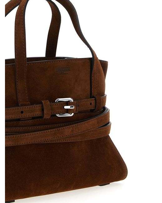 Moschino Brown 'Binde mich' kleine Handtasche