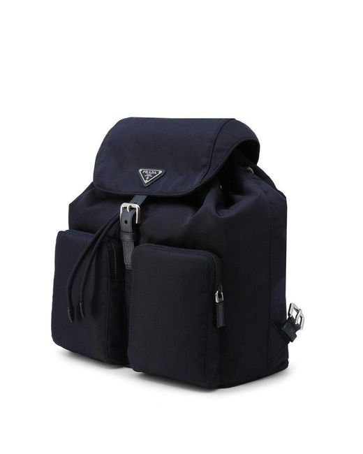 Prada Zainetto Tessuto Backpack in Blue - Save 26% | Lyst UK