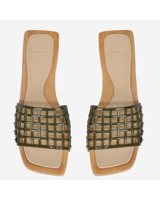 Vince Green Wooden Sole Sandals