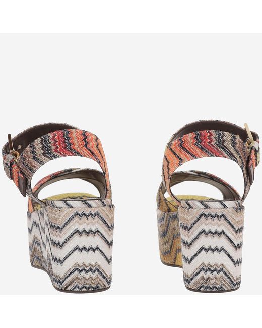 Missoni Brown Platform Sandals