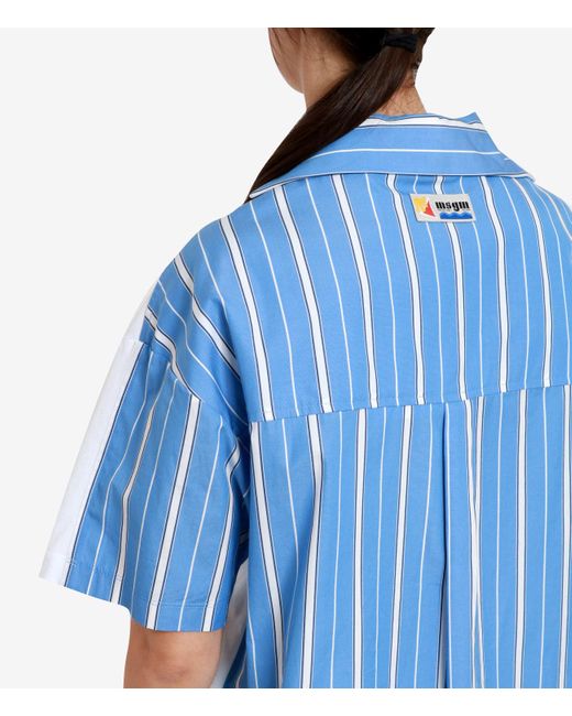 MSGM Blue T Shirts And Polos