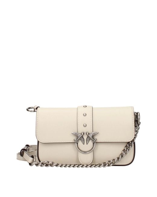 Pinko Natural Love Crossbody Bags Leather