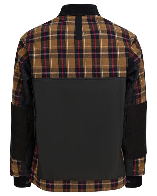 Junya Watanabe Brown Lightweight Check Jacket