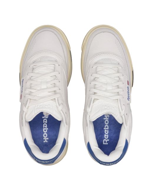 Reebok White Sneakers Weiß+Hellblau