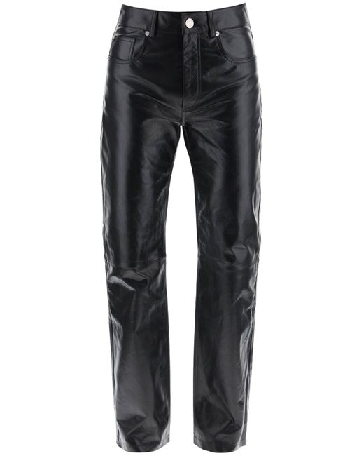 Leather Pant di AMI in Black