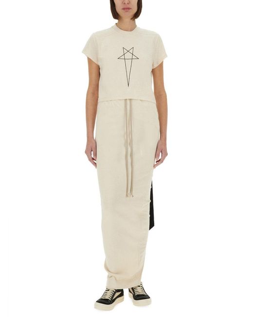 Rick Owens Natural Pillar" Maxi Skirt