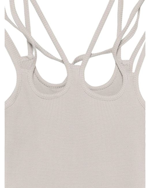 AVAVAV White Multi Strap Dress Honeycomb