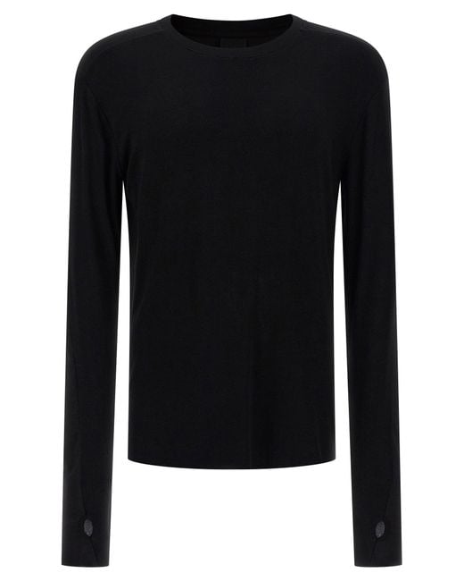 Thom Krom Langarm T -Shirt in Black für Herren