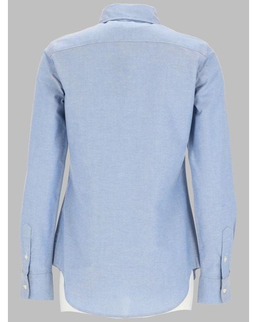 Polo Ralph Lauren Blue Cotton Logo Shirt For
