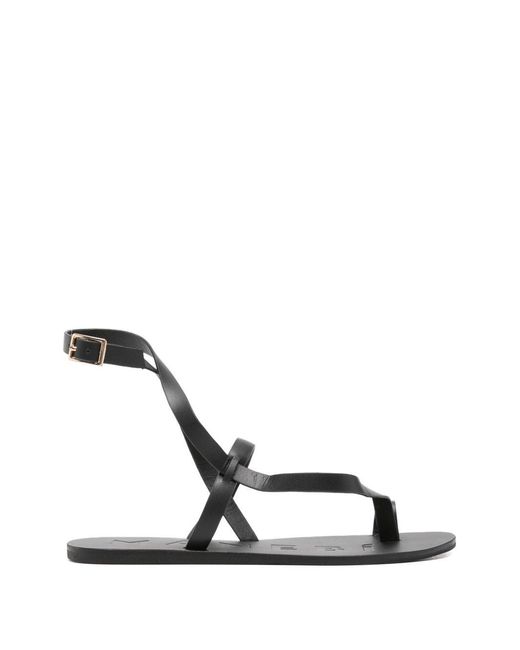 Manebí White Leather Sandals