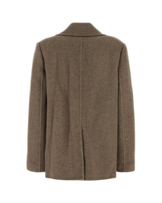 Tory Burch Brown Twill Coat