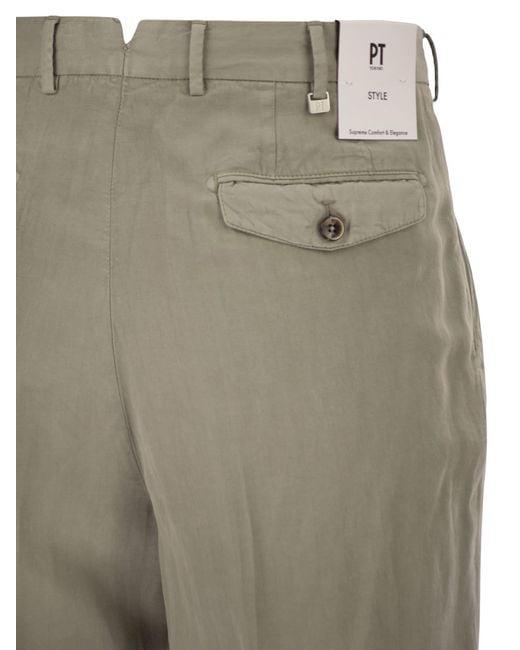 PT Torino Natural Carrot Trousers