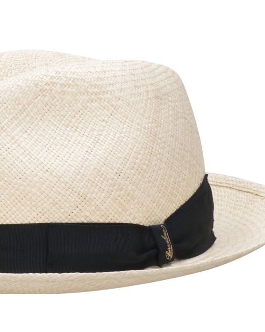 Borsalino White Hats for men