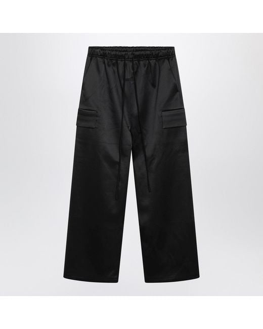 Fear Of God Black Satin Cargo Trousers for men