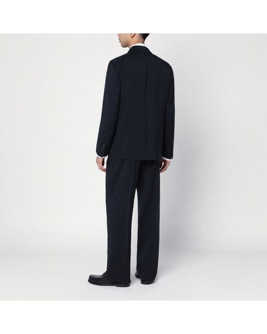 Tagliatore Black Double Breasted Suit