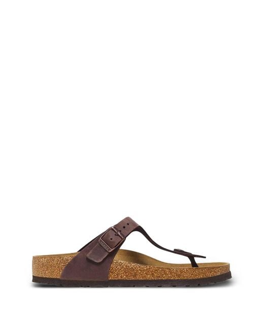 Birkenstock Brown Gizeh Habana, Oiled Leather