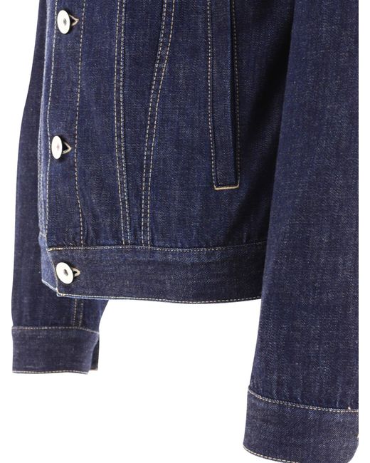 Denim léger Denim quatre veste de poche Brunello Cucinelli pour homme en coloris Blue