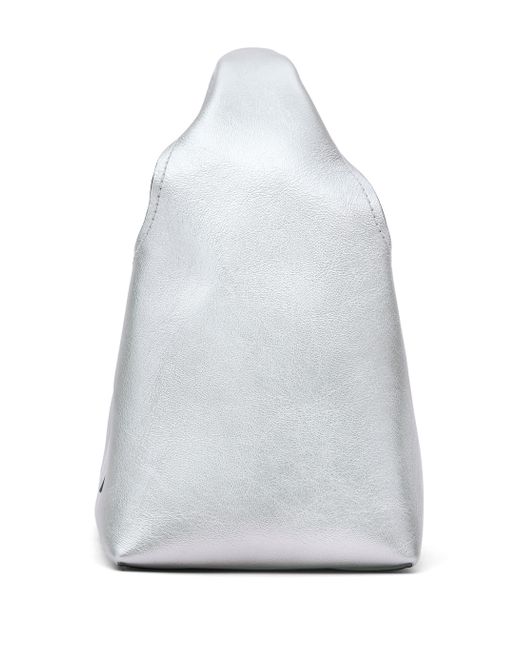 Marc Jacobs White The Sack Mini Leather Hobo Bag