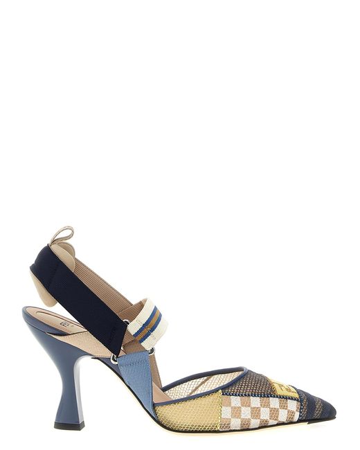 Fendi 'colibrì' Slingback in het Blue